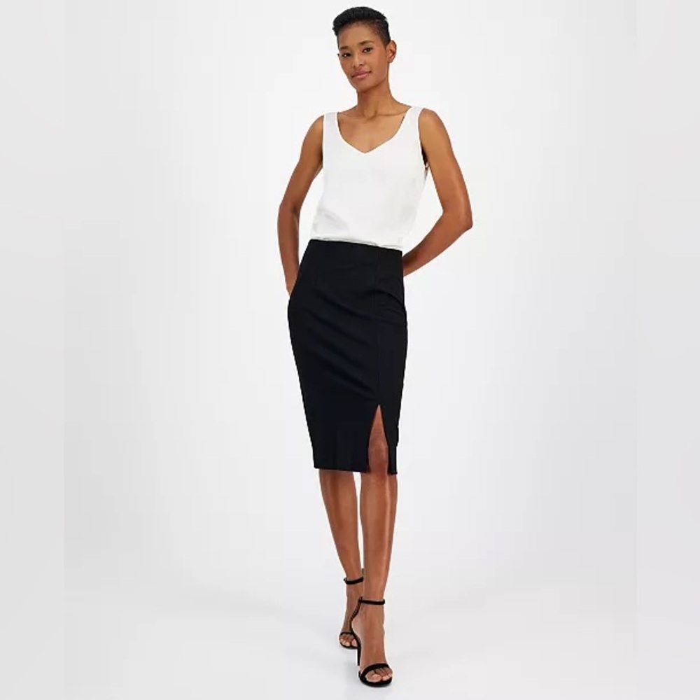 NWT HUGO BOSS Vaguette Slim Slit Pencil Skirt